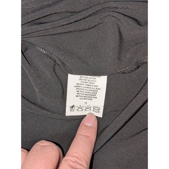 Sympli Womens Tiered Black Relaxed Fit Tank Top Size 18 Polyester/Spandex - Picture 8 of 8